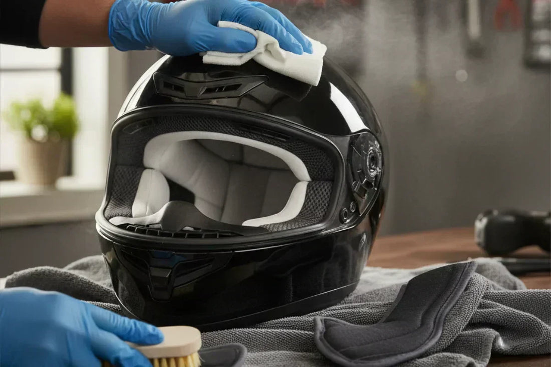 Como Limpar e Desinfetar o Interior do Capacete de Moto com Segurança Guia